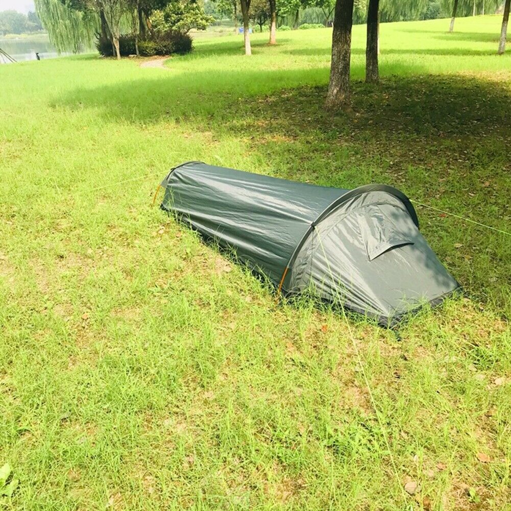 Cheap Goat Tents Portable Adults Fishing Bivvy Sack Sleeping Bag Waterproof Camping Tent Travel Backpacking Ultralight Thermal Single Person   